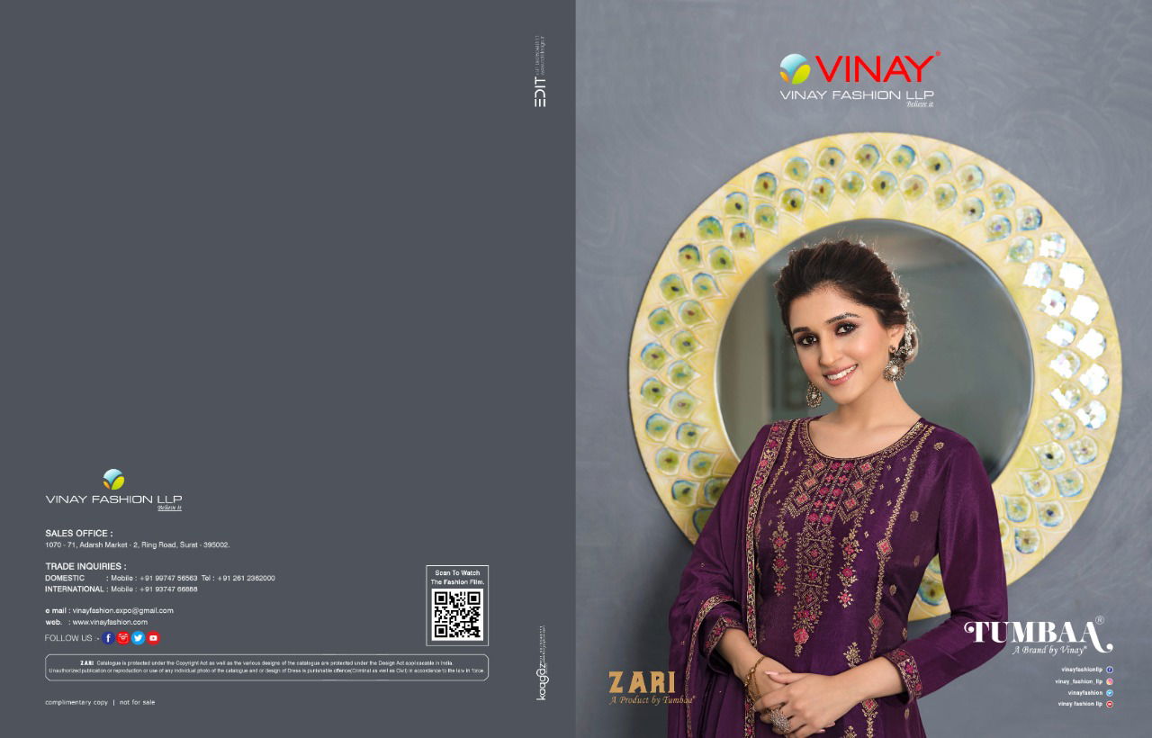 TUMBAA ZARI Heavy Wedding Wear Latest Designer Fancy Salwar Suit Collection